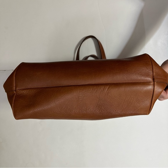 Madewell Leather Tote Bag (Brown) - Picture 2 of 8